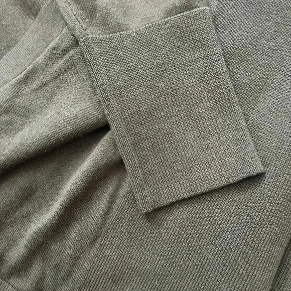 [XS]Banana  Republic Green Silk Cotton Blend Open Cardigan - Picture 5 of 9